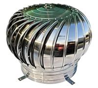 CHENYUOZ Extracteur de fumées Rotatif éolien, Ventilateur de Toit Non électrique, en Acier Inoxydable 304, résistant aux intempéries et Durable(400mm(15.7in))