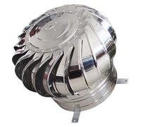 CHENYUOZ Extracteur de fumées Rotatif galvanisé, Acier Inoxydable 304, évents de Toit rotatifs, résistants aux intempéries, durables par Temps Difficiles(250mm/9.8in)