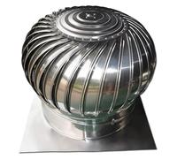 CHENYUOZ Extracteur de fumées Rotatif galvanisé, Bouchon d'échappement en Acier Inoxydable 304, Ventilateur de Toit(200mm)