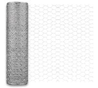 CHEOAR Grillage à Poules 20 m x 0,43 m, Maille 25 mm, Grillage pour Volaille et Petits Animaux, Clôture Métallique de Protection contre les Prédateurs, pour Jardins et Enclos