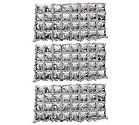 CHEOTIME Lot de 3 ballons en film d'aluminium, ballons carrés en aluminium, toile de fond murale, ballons de différentes couleurs, kit d'arche de tunnel de ballons colorés pour déc (Argent)