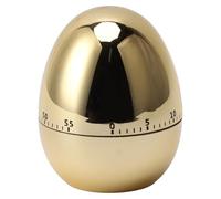 CHEOTIME Minuteurs de Cuisine, Compte à rebours de 60 Minutes, modèle d'œuf, minuterie mécanique, réveil de Cuisine, minuterie Manuelle pour l'apprentissage de la Cuisine (Or)