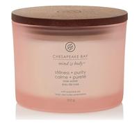 Chesapeake Bay Candle Bougie Parfumée d'Aromathérapie À 3 Mèches Stillness + Purity, Collection Mind & Body, Durée de Combustion de 24 Heures, 9cm x 16cm