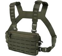 Chest rig Tactique EDC pour Homme, Pochette Poitrine Molly Utilitaire, Sac bandoulière Vert, Sangles réglables, Quatre Boucles à dégagement Rapide, 25 x 4 x 17 cm
