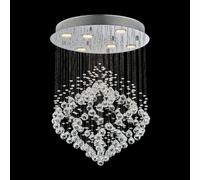 CHESTER 6xGU10/50W, ACIER INOXYDABLE/TRANSPARENT L : 480, l : 480, H : 700, douille GU10, intensité variable