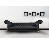 Chesterfield Sofa Coussin Designer Canapés Garniture Tissu Tissu 20