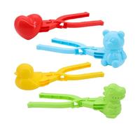 CheurYae Lot de 4 moules à riz pour boules de riz, canard jaune, sushi, onigiri, boule de neige, clip créatif pour boules de riz, sushi, croquettes