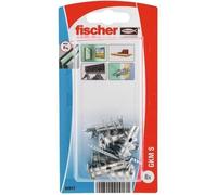 Fischer – Cheville métallique pour plaques de plâtre GKM S K 31 mm avec vis – 6 pièces