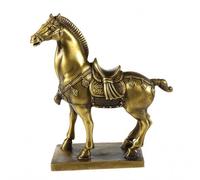 Cheval antique en cuivre doré
