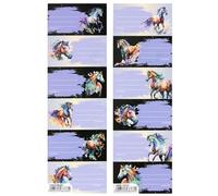 Cheval Autocollants pour cahier, Autocollants pour cahier d'écolier, Autocollants autocollants SET 12 STICKERS (Chevaux)