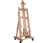 Chevalet d'artiste, réglable en hauteur, design portable, bois clair