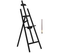 Chevalet d'artiste sur pieds - HOMCOM - inclinaison réglable 90° max support peinture - bois pin - 51,5x71,5x134,5H cm