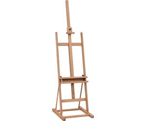 Chevalet d'atelier en bois de hêtre, réglable en hauteur et en angle, avec rangement, naturel, 50,5 cm, 6 kg