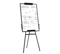 Chevalet de conférence - ERROLVES - Double face - Tableau blanc 60x90 cm - Hauteur 175 cm - Pliable et relevable