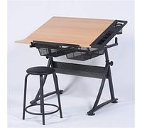 Chevalet de dessin réglable en hauteur avec rangement - Table à dessin inclinable en érable pour travail, étude, peinture et travaux manuels - Polyvalent et fonctionnel