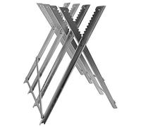 Chevalet de sciage à bois, Chevalet de sciage Pliable Acier galvanisé 4 Support-bûches avec Denture 130kg Bois,84 * 80 * 80cm (4)