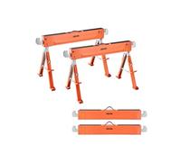 VEVOR Chevalet de sciage – Lot de 2 trétaux pliables, charge 816,5 kg, hauteur réglable
