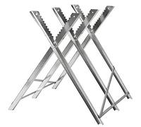 Chevalet de Scie pour Tronçonneuse - 3 /4Plis,Chevalet de sciage pliable 150 kg métal zingué jardin dents porte-bûches support de coupe tréteau de sciage (84 * 80 * 80cm (trois colonnes))