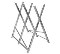Chevalet de Scie pour Tronçonneuse - 3 Plis,Chevalet de sciage pliable 150 kg métal zingué jardin dents porte-bûches support de coupe tréteau de sciage tronçonneuse (84 * 80 * 80cm (trois colonnes))