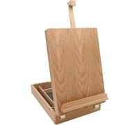 Chevalet de table avec boîte à outils, châssis jusqu'à 60 cm de hauteur, boîte de peintre