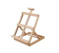 Chevalet de table en bois, support de chevalet for peintures, support d'affichage, bois de hêtre massif for peindre sur toile, maintient les toiles