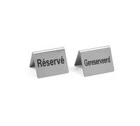 Chevalet de table Réservé 4 pièces / Réservé 50x35x(H)40 mm