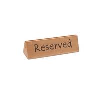 Chevalet de table réservé "reserved" 152x44x(H)44 mm