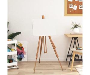Chevalet en bois massif de hêtre, dimensions 100x104x172 cm, réglable en hauteur, pliable, avec un trépied stable, idéal pour la peinture, les présentations, les expositions, le bureau et le travail à
