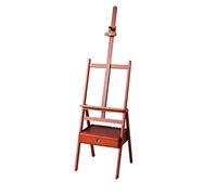 Chevalet Polyvalent, chevalet de Sol à Cadre en H, chevalet réglable en hêtre de 150 à 192 cm, chevalet d'artiste Adulte, avec boîte à tiroirs