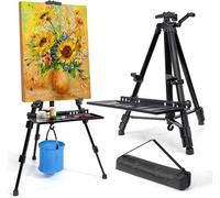Chevalet réglable, en aluminium, 52-162 cm, avec sac de transport, pour les arts et la peinture