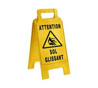 Chevalet Signalisation Jaune Sol Glissant Novap