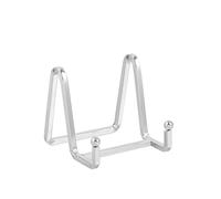 Chevalet Support Presentoir Porte Assiette - 3 Pouces Metal Support Assiette Decorative - Support Cadre Photo de Table - Présentoir de Fer pour Plaque | Livre Cuisine | Carte Postale | Art - argenté