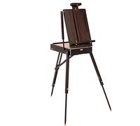 Chevalet trépied de 190 cm de Haut pour Peinture, chevalet en Bois avec Pieds Pliables tiroir de Rangement, boîte de chevalet d'artiste Portable pour Croquis, Affichage