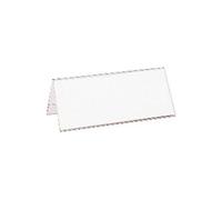 Sachet 10 chevalets porte-nom personnalisable - 210 x 61 mm