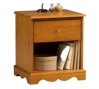 Chevet Pin Miel de Style Anglais 1 Tiroir 1 Niche L 51 H 56.5 P 42.5 cm
