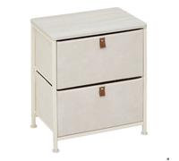 Chevet Tissa 2 tiroirs beige - 5 five simply smart