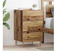 Chevet - VIDAXL - Cabinet de chevet - Bois d'ingénierie - 40x40x66 cm - 3 tiroirs