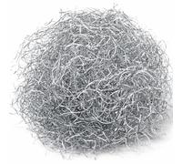 Cheveux d'ange, guirlande bouclée, env. 15 g, pour Noël et l'Avent comme décoration (argenté)