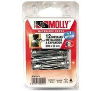 Cheville à expansion pour murs creux MOLLY M6 6x50mm Métal Lot de 16