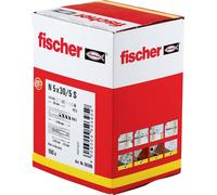 Fischer Cheville à frapper N 5x30/5 S en nylon – Lot de 100