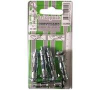Generique Cheville métal TCB 5x40 – Lot de 5 blister, vis incluses, argent