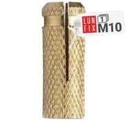 Cheville beton fixation lourde M10 laiton douille expansion 1 pièce goujon ancrage mural maçonnerie pierre naturelle béton armé fixation murale ancrage mécanique Lun Fix
