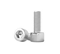 Cheville Beton M2 .5 M3 M4 M5 M6 304 vis à douille hexagonale en acier inoxydable, boulons hexagonaux A2 Allen, filetage métrique(DIN912,25MM_M2 (50PCS))