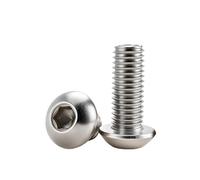 Cheville Beton M2 .5 M3 M4 M5 M6 304 vis à douille hexagonale en acier inoxydable, boulons hexagonaux A2 Allen, filetage métrique(ISO7380,25MM_M3 (50PCS))