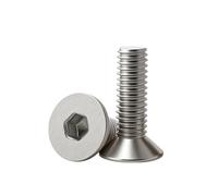 Cheville Beton M2 .5 M3 M4 M5 M6 304 vis à douille hexagonale en acier inoxydable, boulons hexagonaux A2 Allen, filetage métrique(DIN7991,25MM_M2 (50PCS))