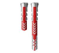 Cheville bi-matière DuoPower - FISCHER - 555106 - 6x30 mm - Boîte de 50 - Rouge