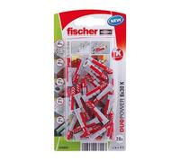 Cheville bi-matière Duopower Fischer - Diamètre 6 mm - Vendu par 28