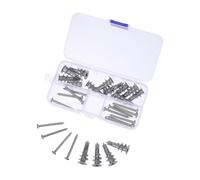 Cheville de Fixation pour Plaques de Plâtre M13x32, Vis M4.2 | Auto-perceuse, Lot D’ancrage Nylon, pour Cloisons Sèches et Plâtre, Argenté, Rénovation Rapide