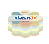 Cheville de notes adhésives en forme de fleur | 250 feuilles - Fabriqué en papier - Assortiment de couleurs pâles - Dimensions 6,7 x 6,7 cm - Mimbek