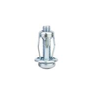 Cheville d'expansion en forme de pétale Écrou à vérin Vis d'ancrage Rivet en forme de pétale Boulon de verrouillage Plaque de fixation murale(M4x20mm,60PCS)